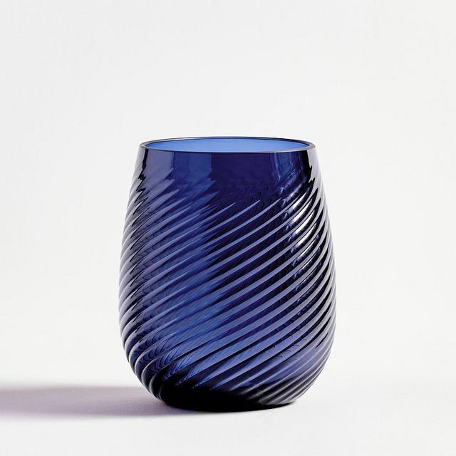Monique Lhuillier Campania Outdoor Short Tumblers, Set of 4 - Blue
