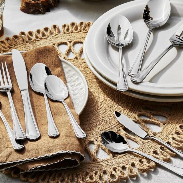 Alcea 18/10 Stainless Steel 65 Pc. Flatware Set, Service for 12