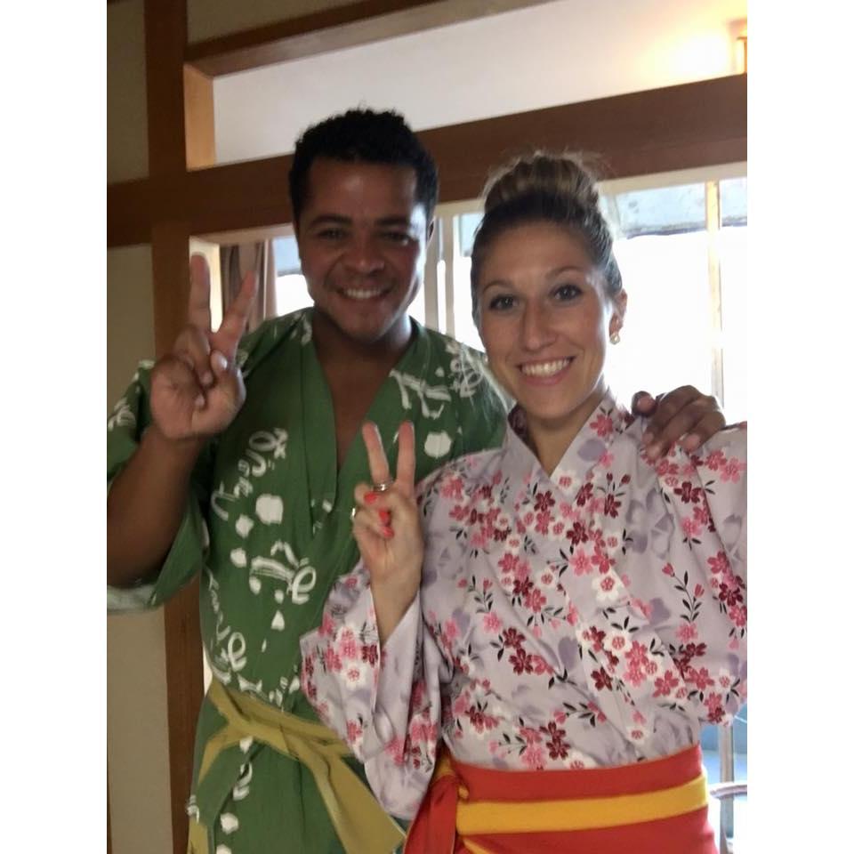 While in Japan, we stayed at a traditional ryokan at the foot of Mount Fuji- this was taken when we got to our room! October 2015