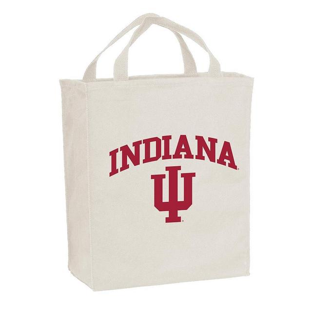 NCAA Arch Logo, Team Color Canvas Reusable Grocery Tote Bag, College, University