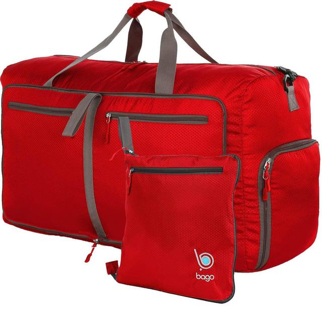 Bago 27" Duffle Bag for Men & Women - 80L Packable Travel Duffel Bags Lightweight Luggage