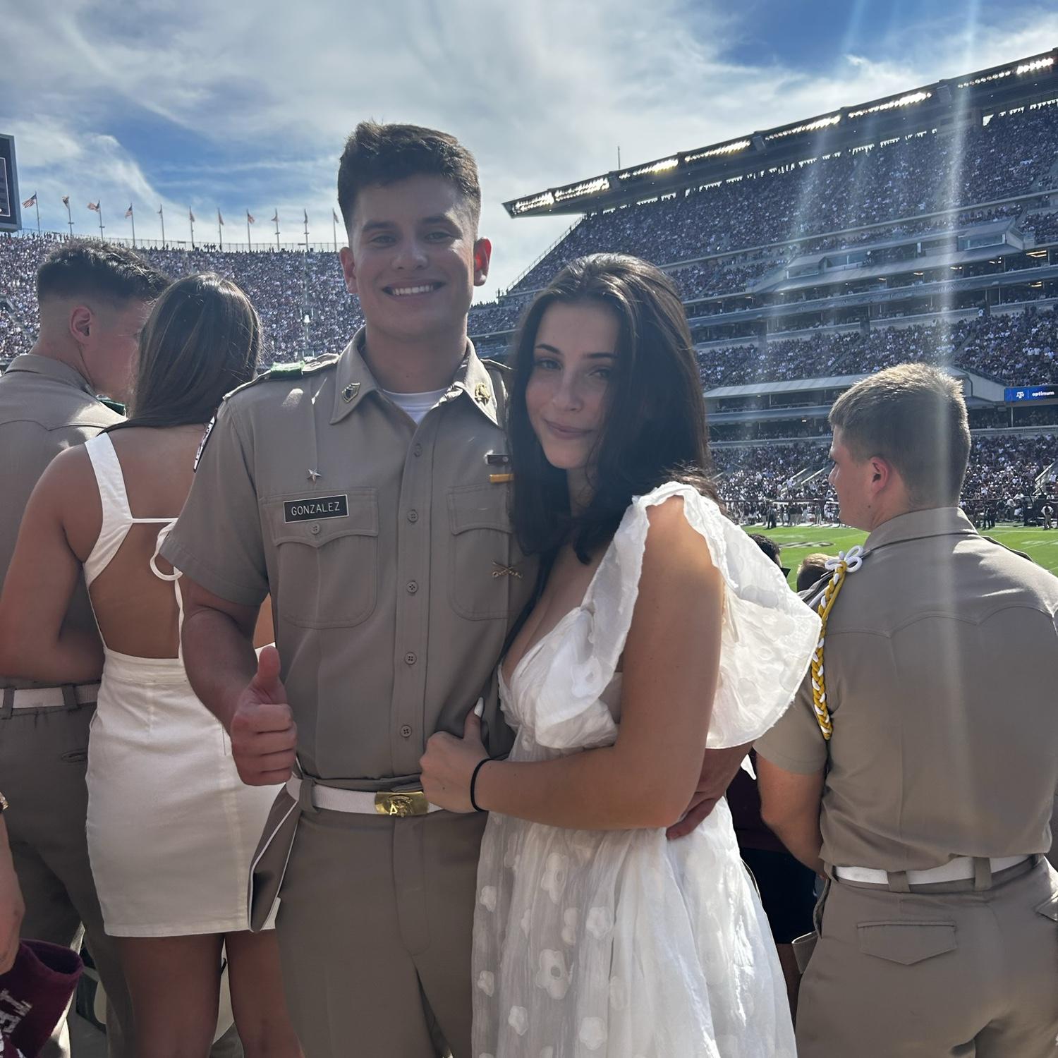 Our first football game together!