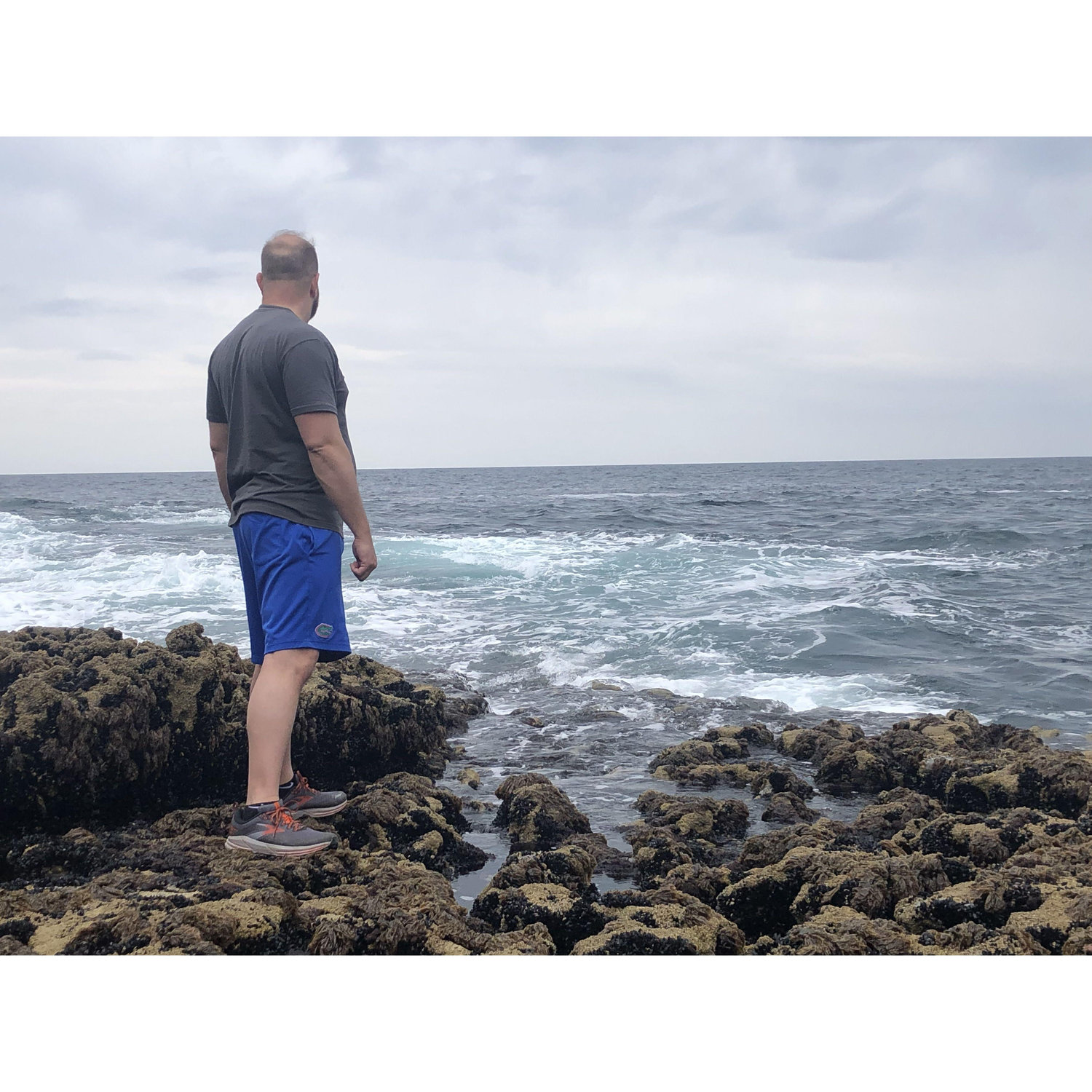 Josh looking out across the Atlantic toward home, from the Aran Islands. Co. Galway, Ireland.