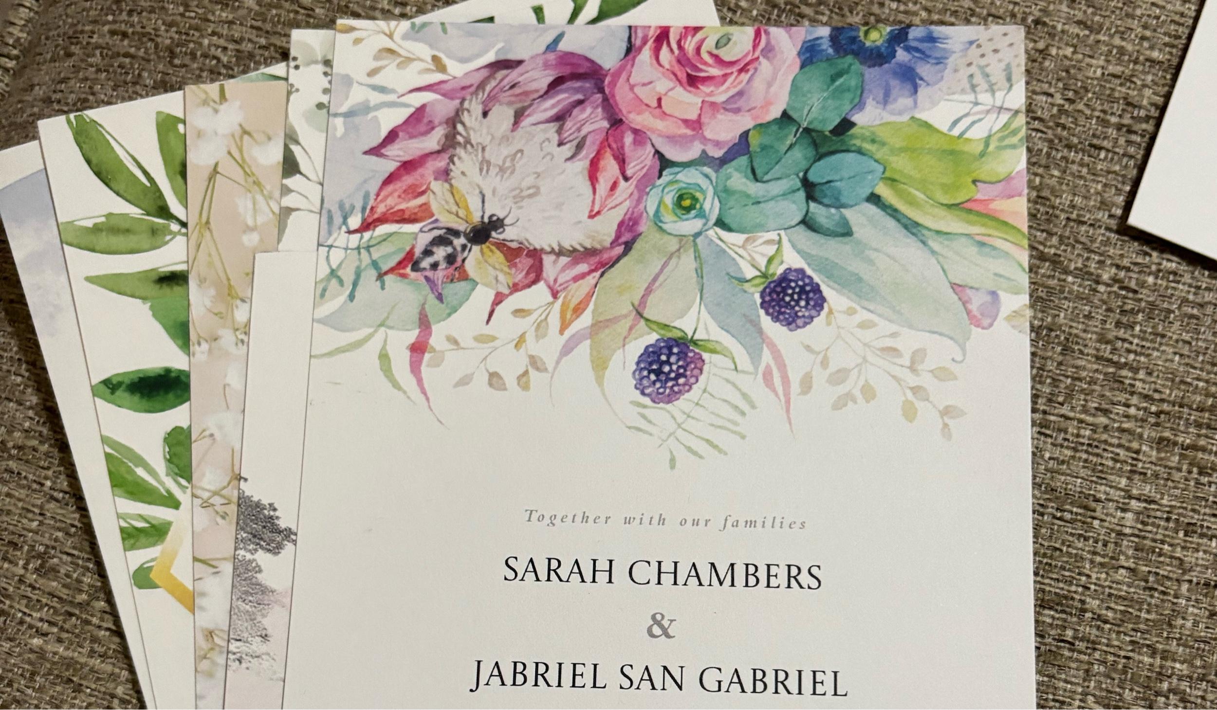 The Wedding Website of Sarah Chambers and Jabriel San Gabriel