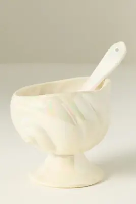 Sirena Stoneware Salt Cellar