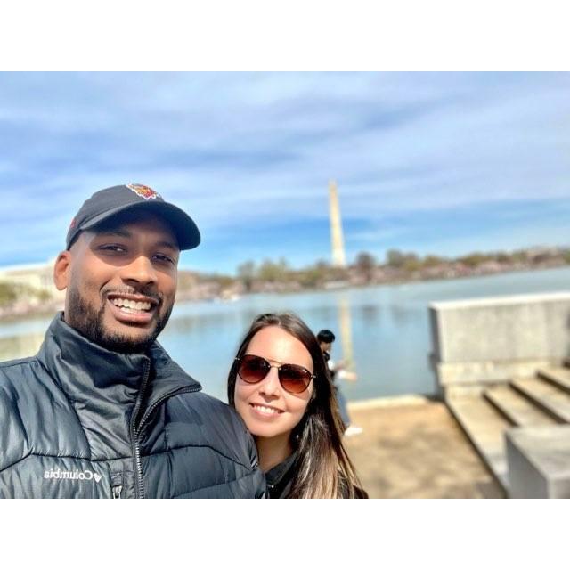 Our first cherry blossom festival together at the Tidal Basin in DC.