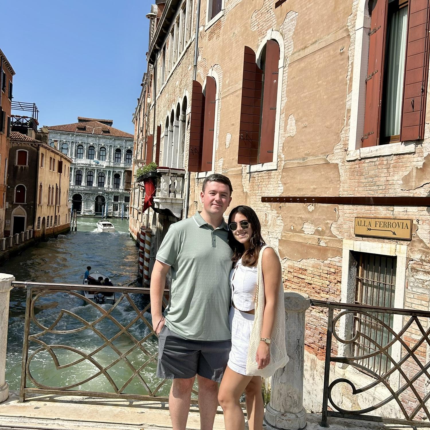 Us in Venice, Italy
