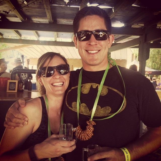 Us doing what we love, enjoying craft beer with friends