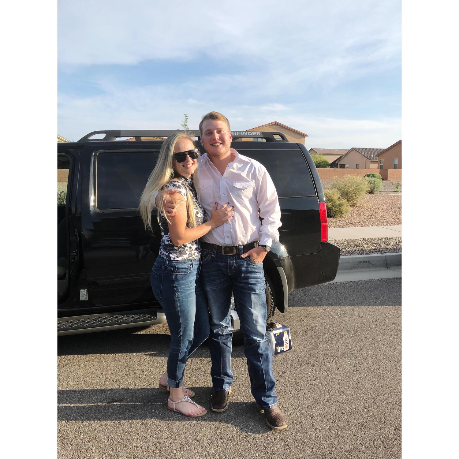 Our first photo ever in July 2018!