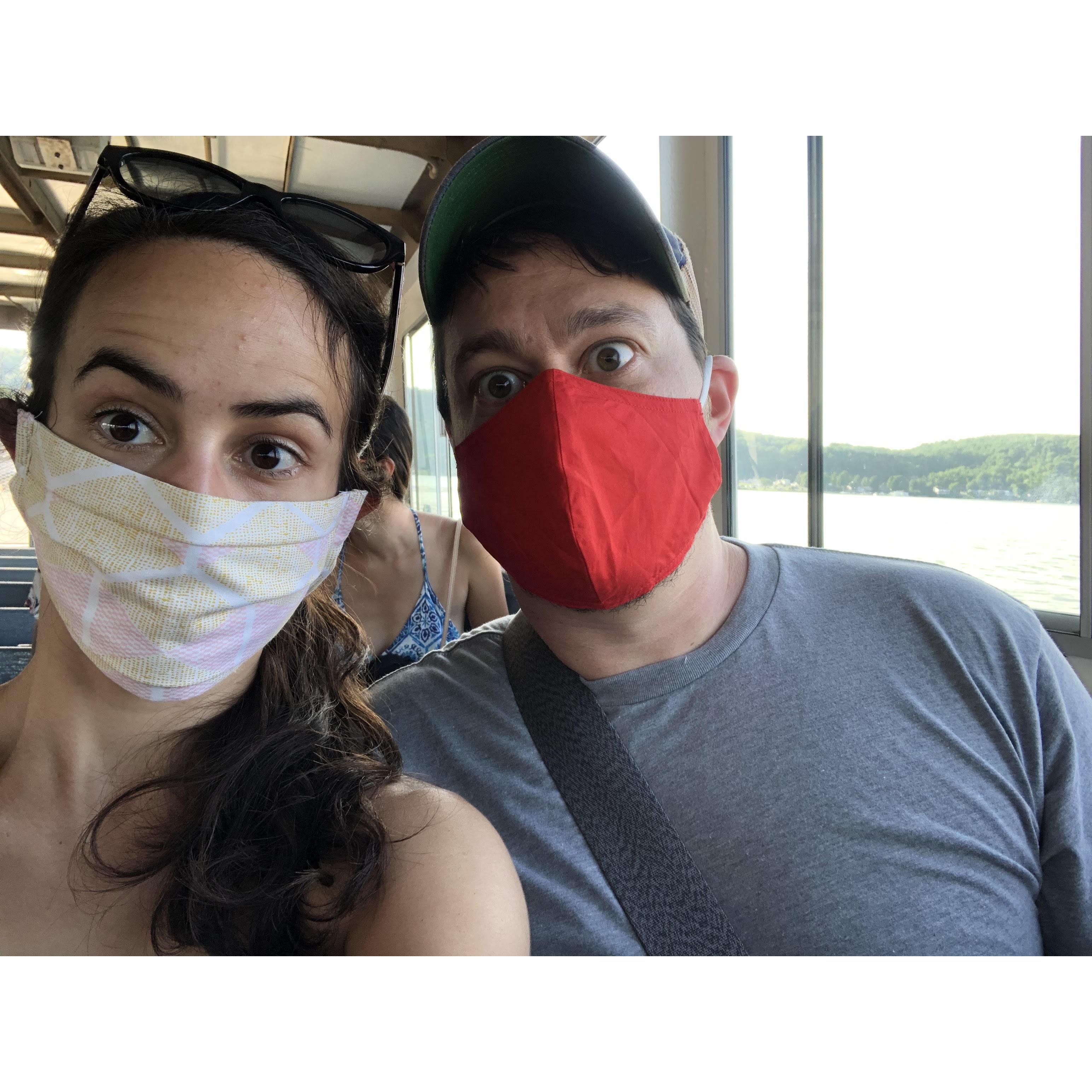 Most of our engagement was spent in masks