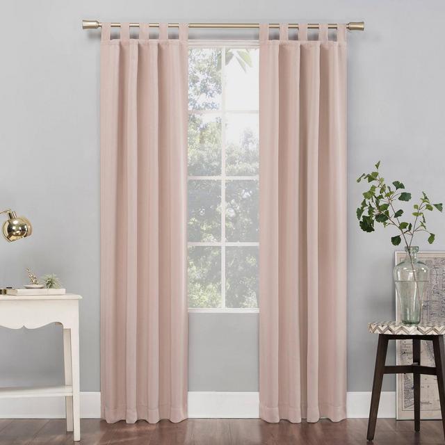 84"x40" Kenneth Energy Saving Blackout Tab Top Curtain Panel Blush - Sun Zero