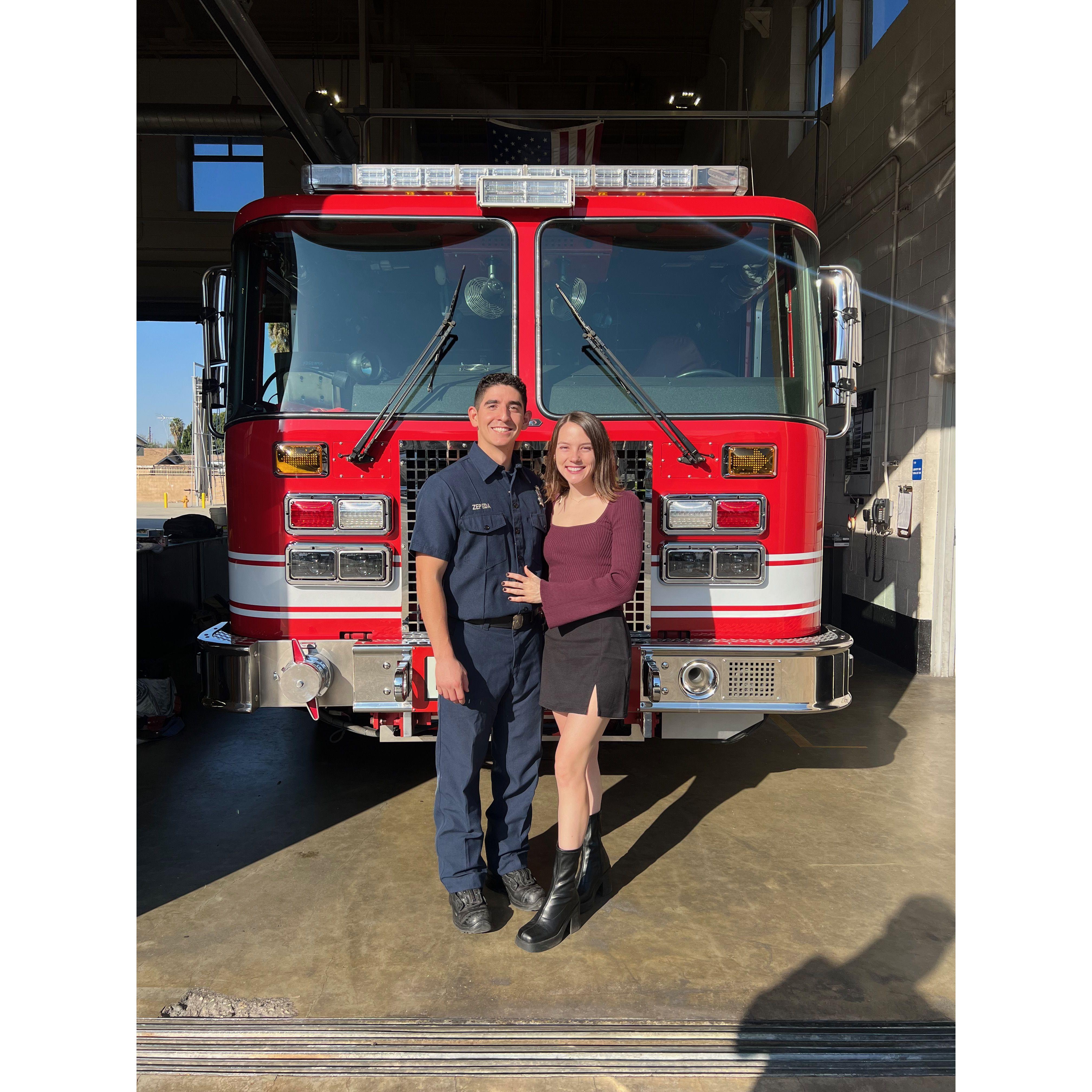 Christmas at the fire station!