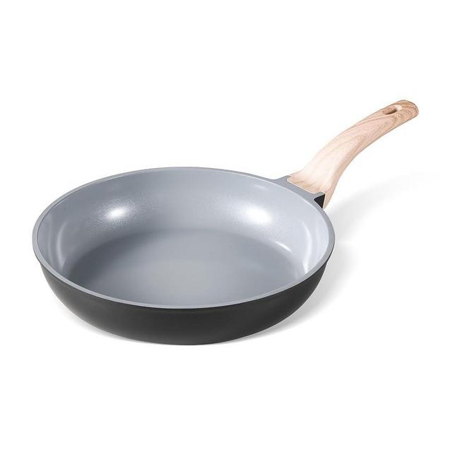 CAROTE Non Stick Frying Pans 8 Inch Nonstick Ceramic Pan Non-toxic Healty Skillet Omelet Pan PFOA&PFAS Free -Compatible with All Stovetops Black/Gray