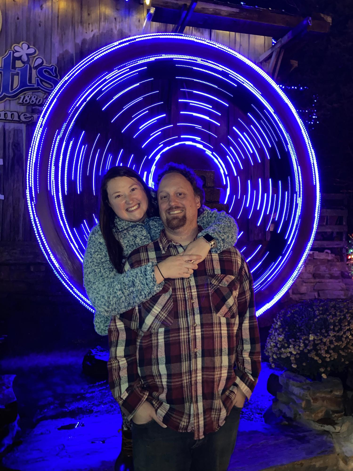 Patti’s light at Christmas