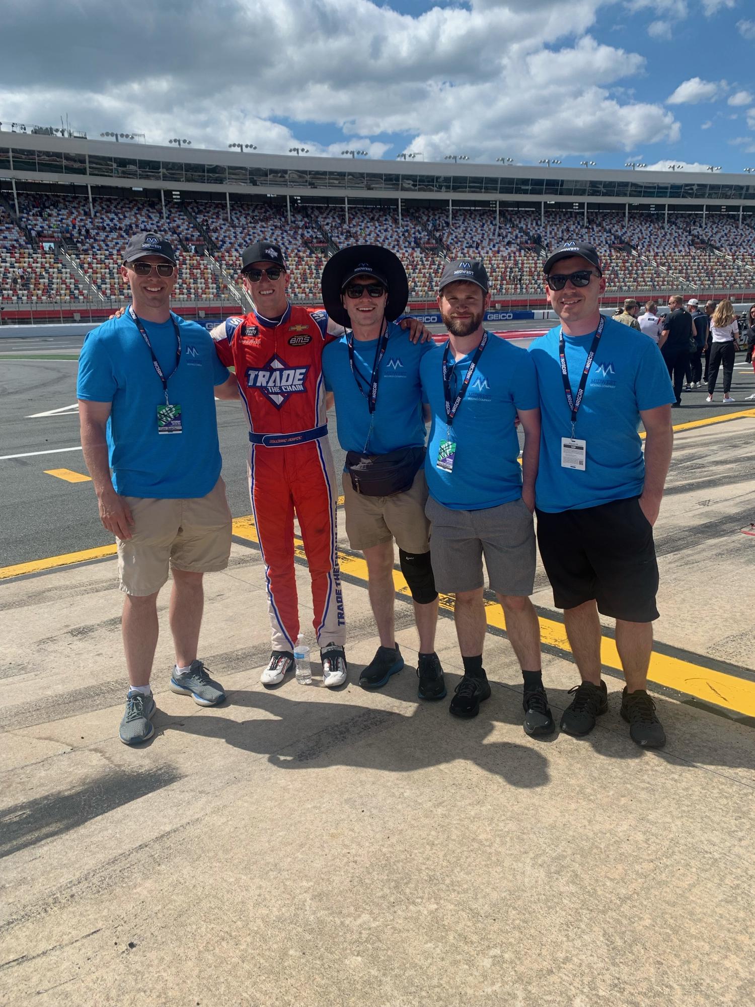 5/28/22 — first NASCAR race (in Charlotte, NC).
