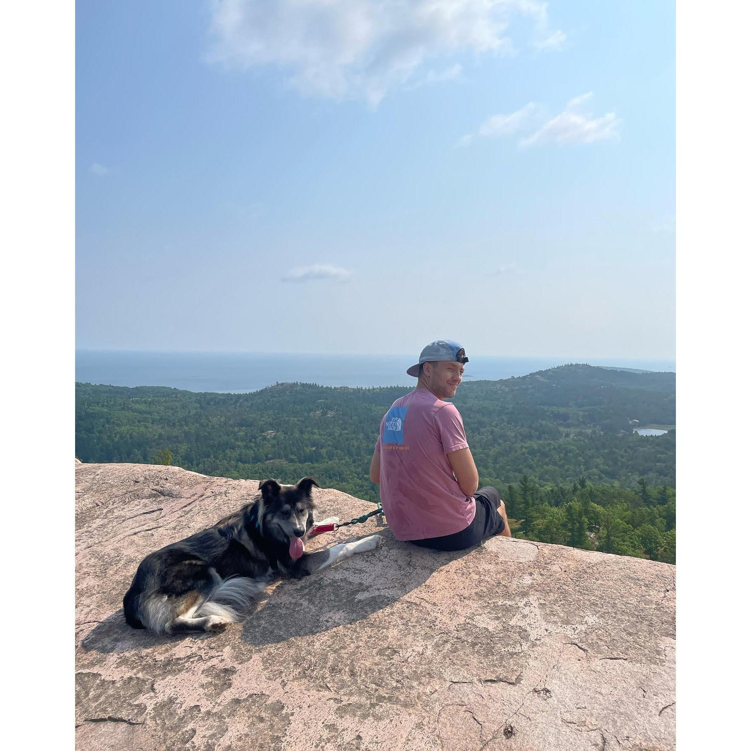 griz and adam on hogback mountain.