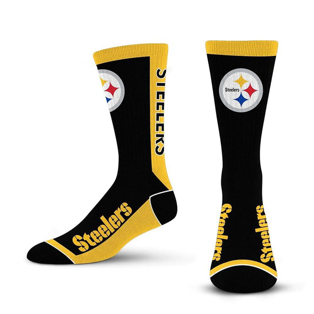 For Bare Feet MVP Crew Sock NFL Large