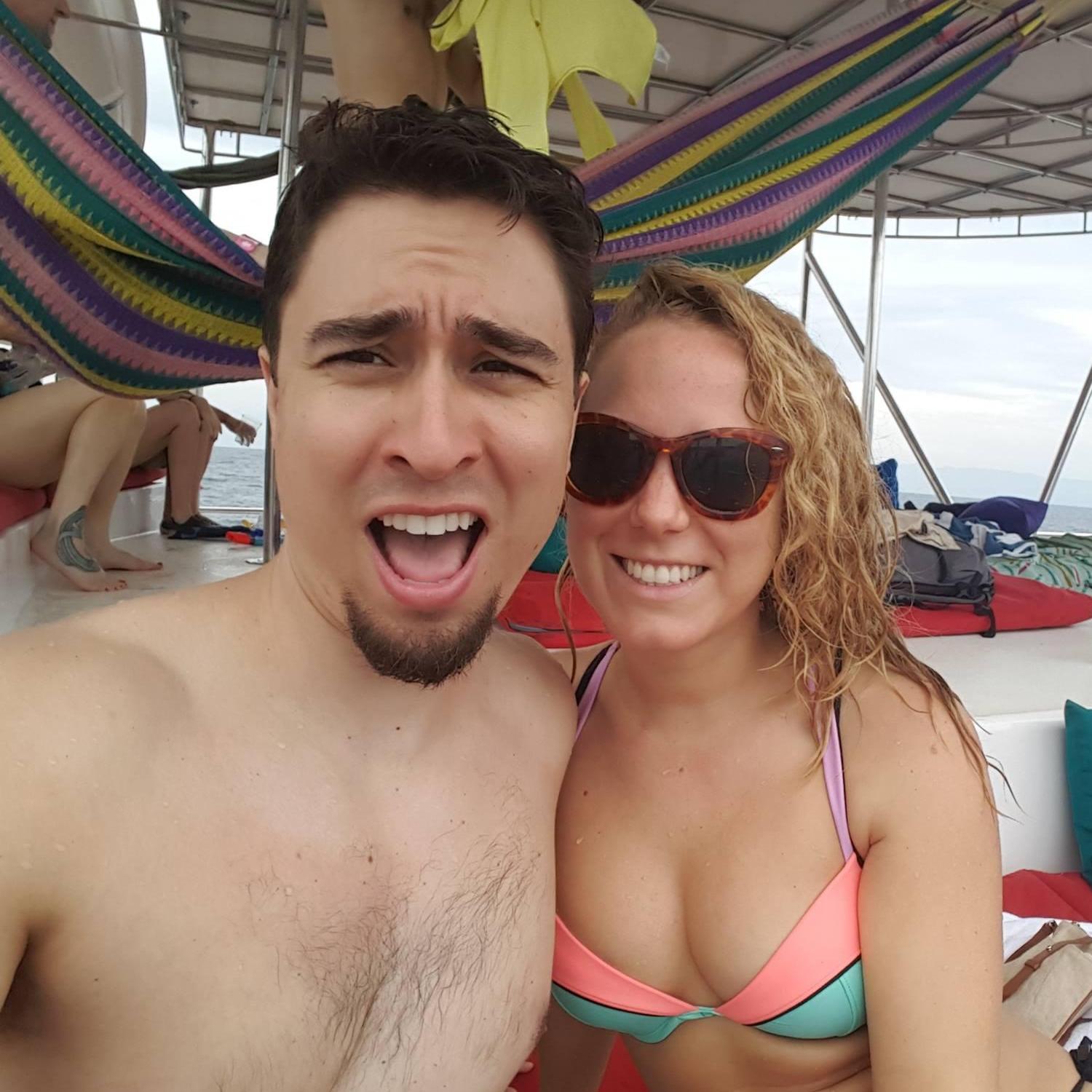 Enjoying ourselves out on the water