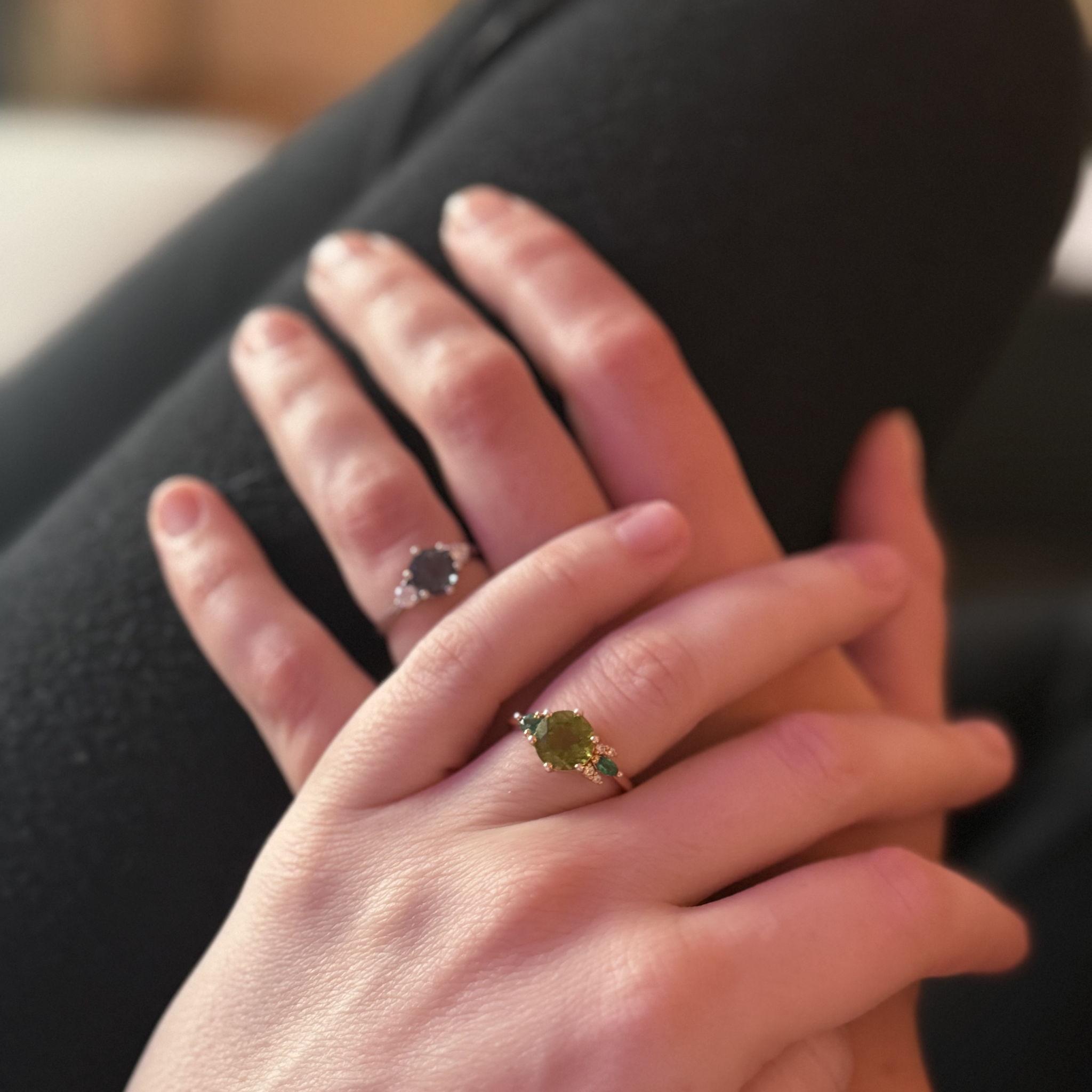 Jay came in from a massage after work and Emma got down on one knee. Candles were lit, the dogs were assembled and ready, and Lucy Dacus' "Best Guess" was playing in the background.