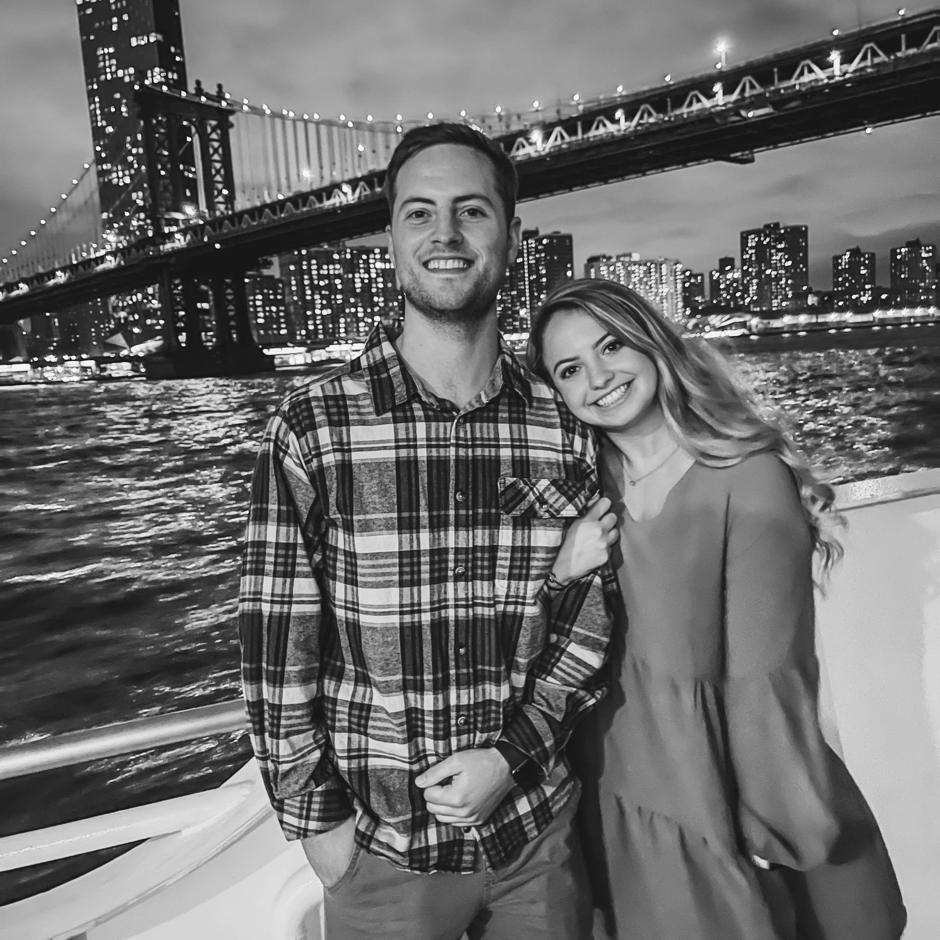 2 days before engagement! Sunset cruise around NYC. 10.6.21