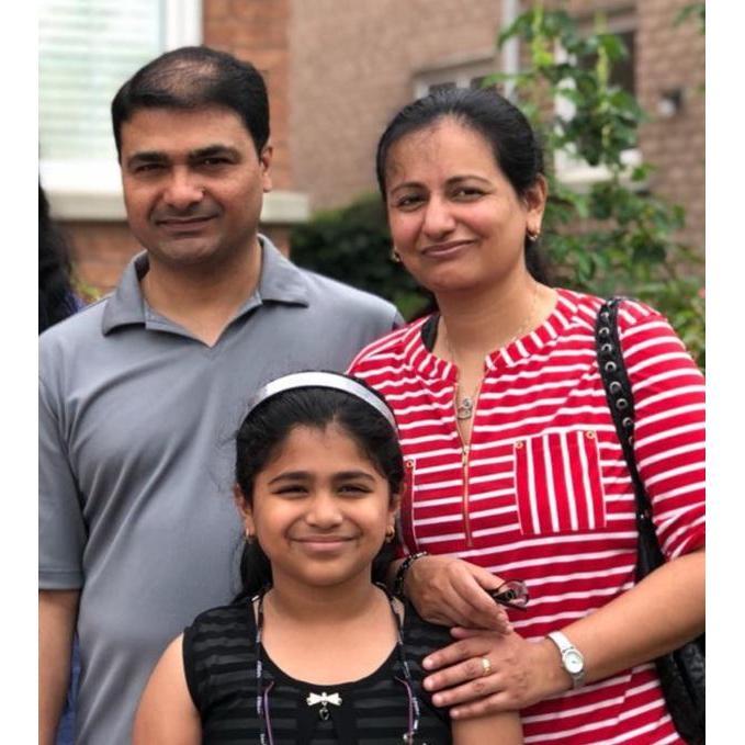 Tinu's cousin brother and Family from Canada