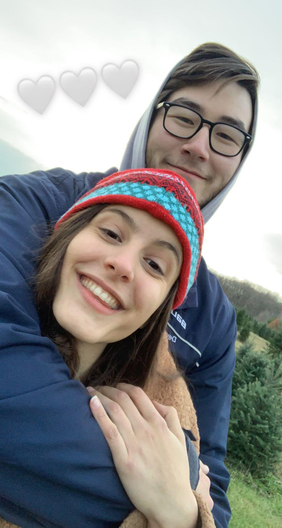 Christmas tree farm with Mango family