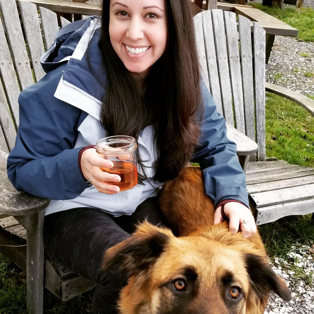 I made a friend at Westcott Bay Oyster Farm.