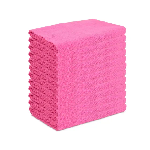 Smart Edge Microfiber Cleaning Cloth 16x16 Pink