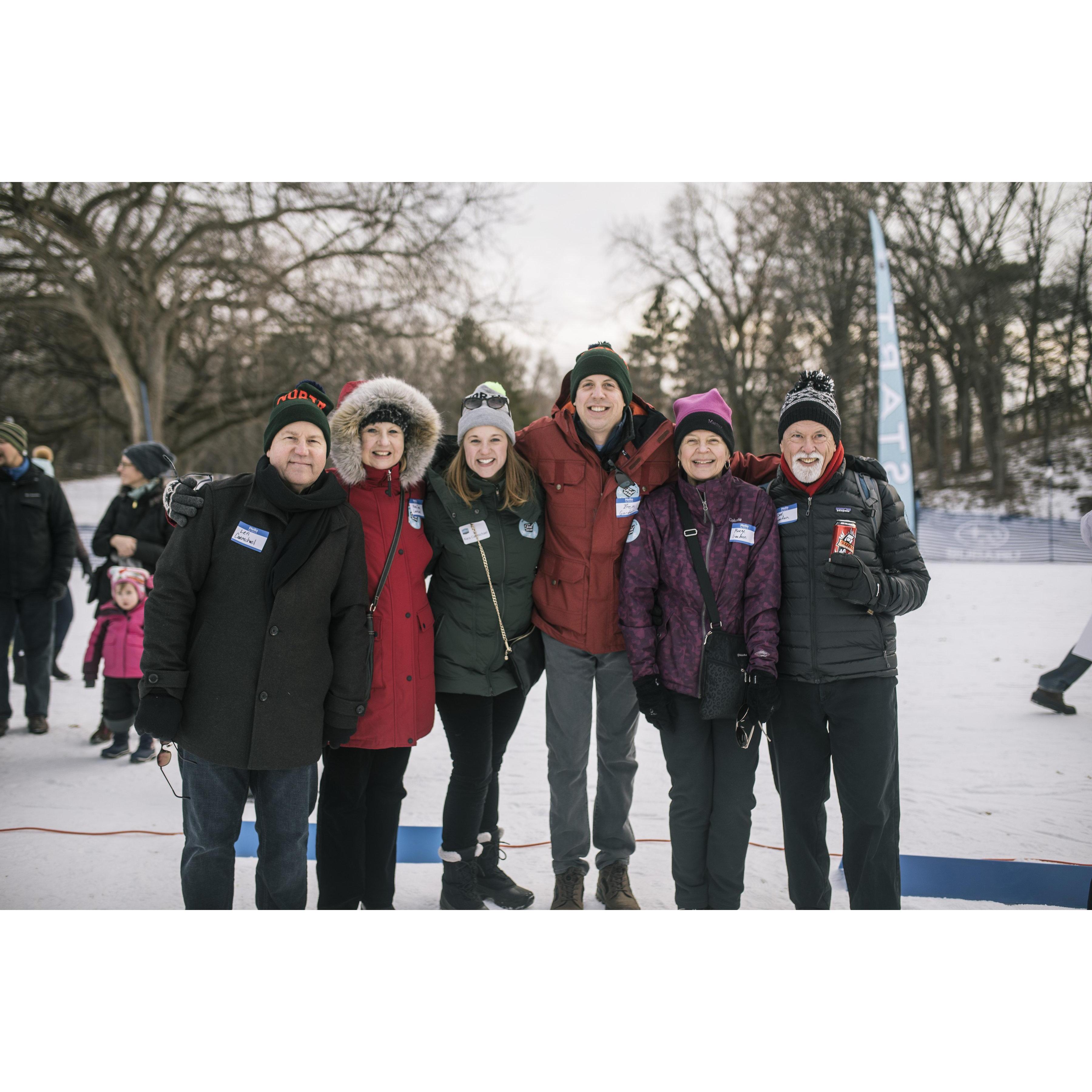 Introducing Kara's parents to winter traditions in Minnesota!