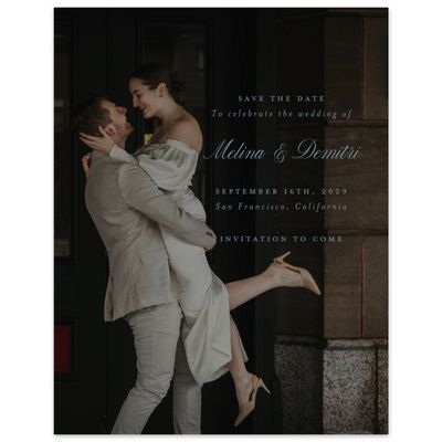 Storm Blue Wedding Digital Save the Date - Mabel Photo