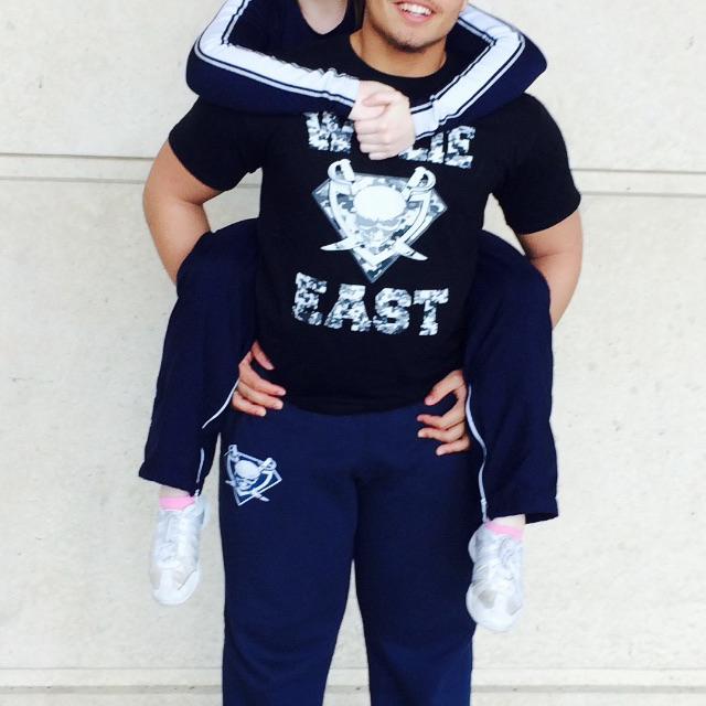 Tj came to watch our cheer competition!