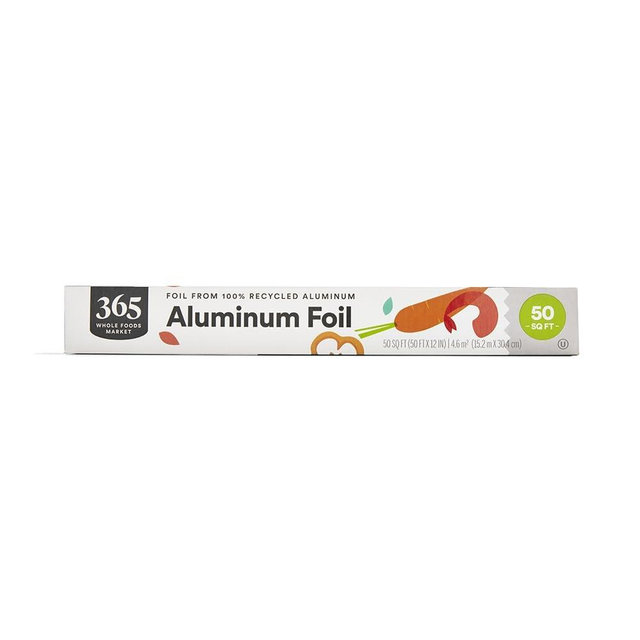365 by Whole Foods Market, Aluminum Foil, 100 % Recycled, 50 Sq Ft