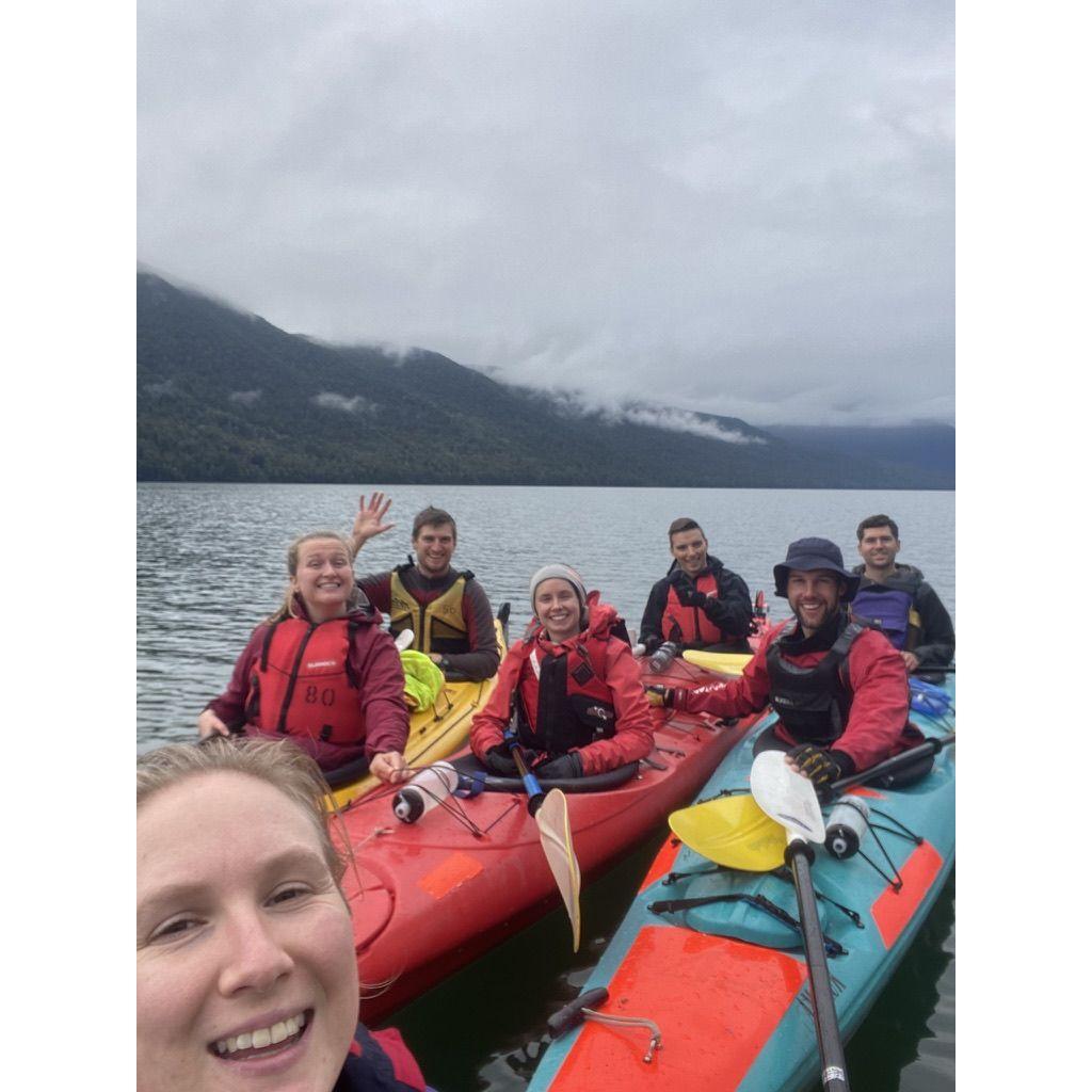 Kayak trip across lake Rotoroa