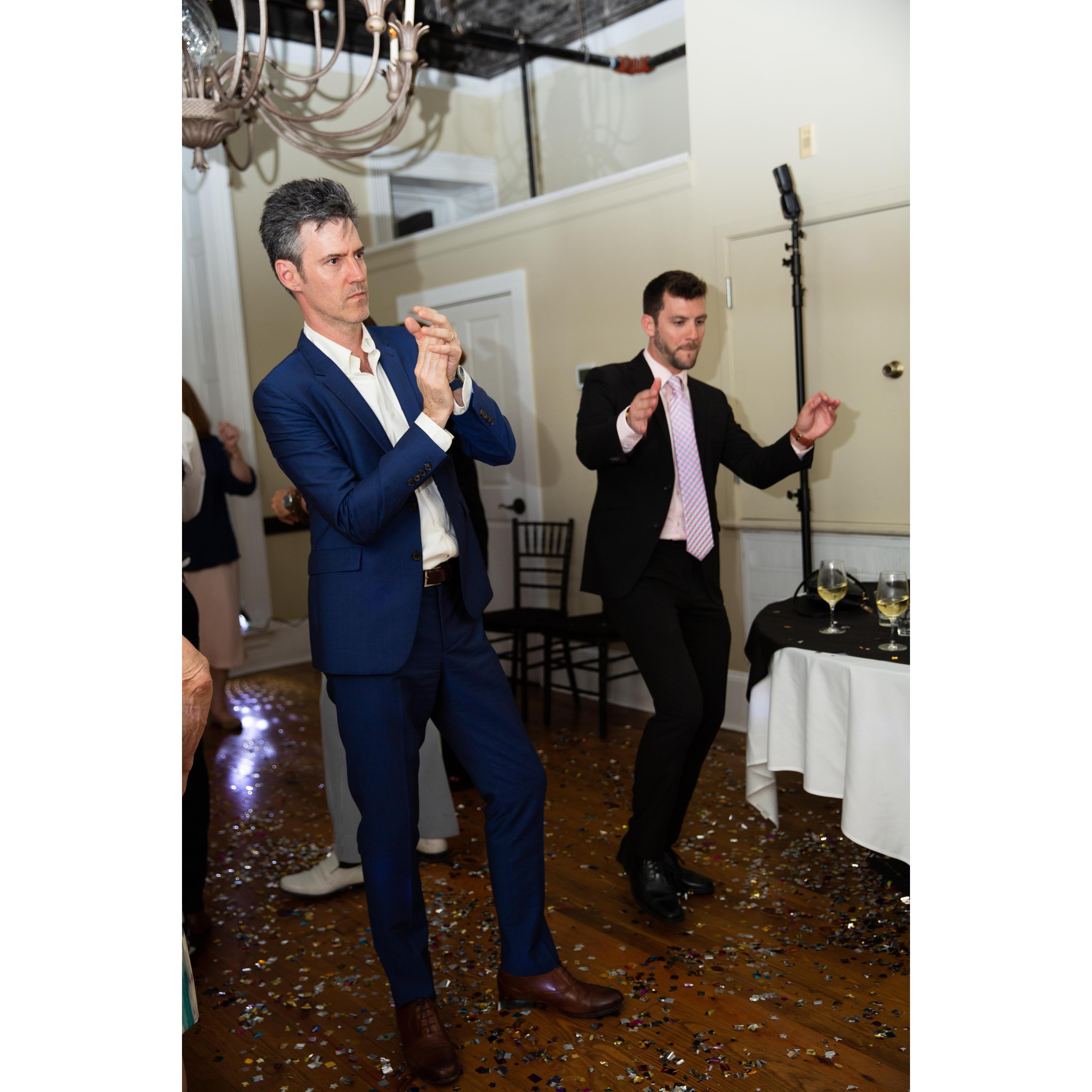 Marshall and Tristan cutting a rug