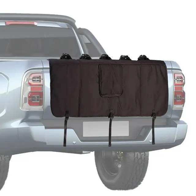 LUGO 62" Outdoors Wide Tailgate Pad for Bikes: Water-Resistant Truck Bed Mount, Holds 5 Bicycles, No Assembly Required