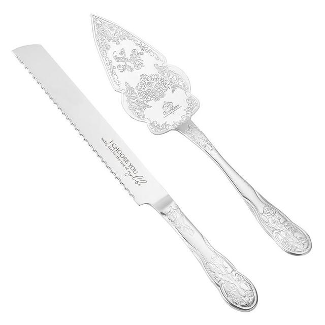 AW Bridal Wedding Cake Knife And Server Set, Vintage Cake Cutting Set for Wedding, Personalized Cake Cutter Wedding Gift Bridal Shower Gift Anniversary Engagement Gift For Couple