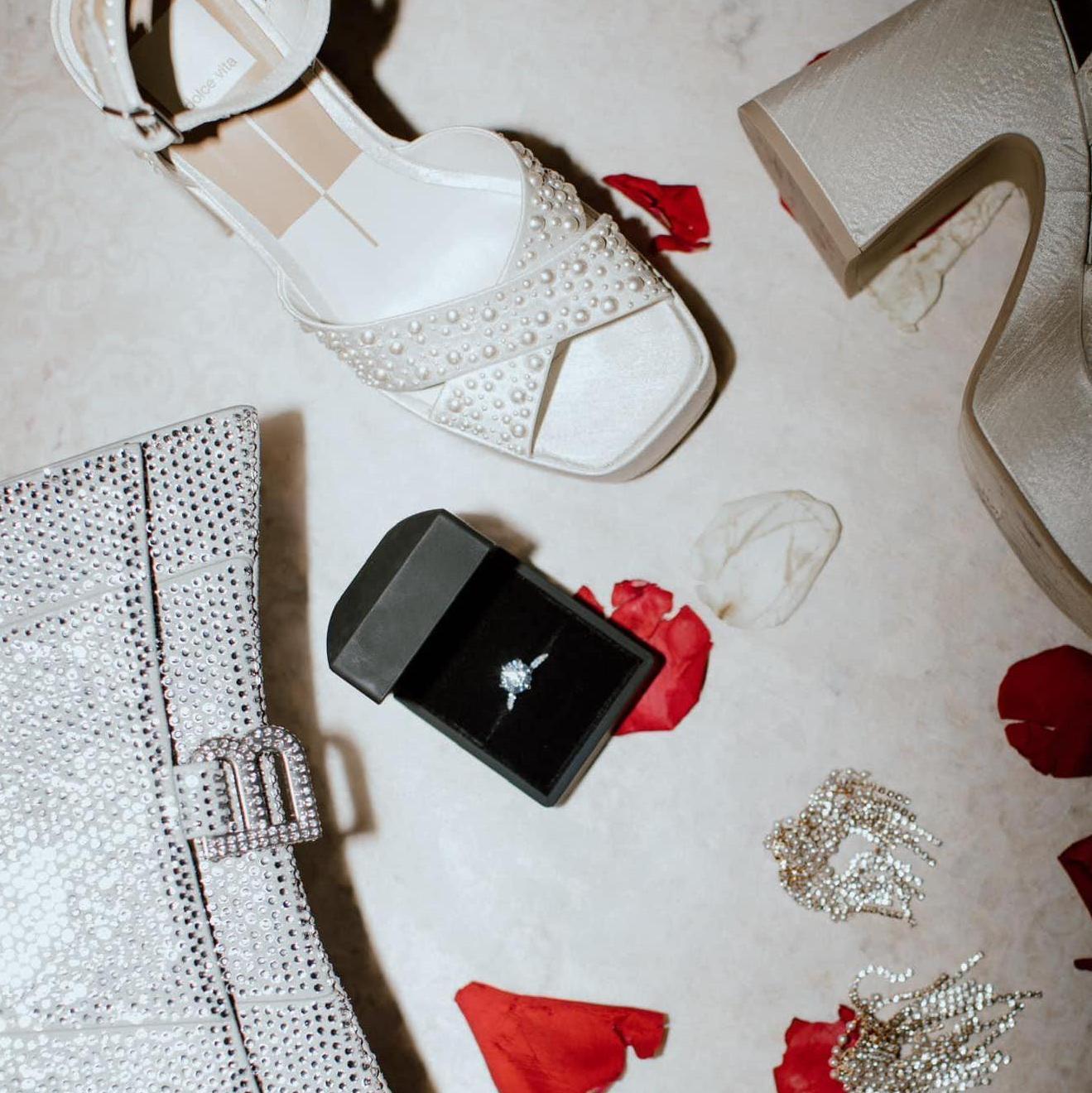 Kelsey's proposal outfit details.