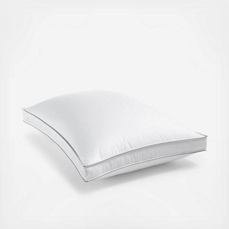 Hotel Collection Luxe Down-Alternative Medium-Density Gusset King Pillow, White