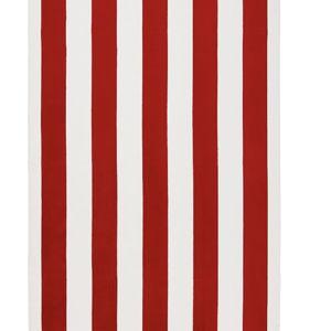 Classic Awning Striped Towel - Red