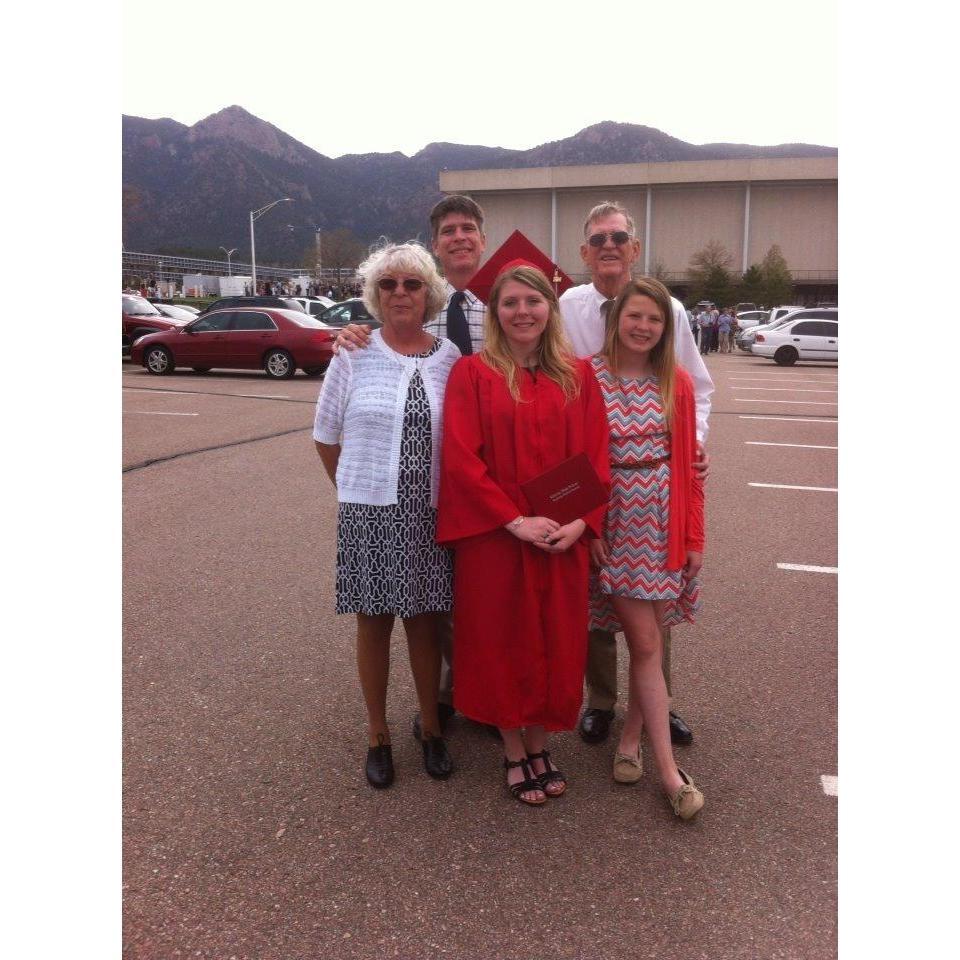Kelsey's high school graduation with the Futrells.
