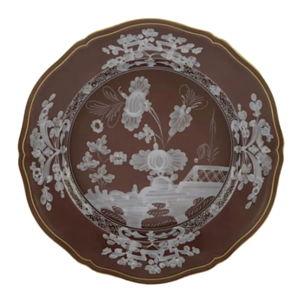 Ginori 1735 Oriente Italiano Dessert Plate in Castagna