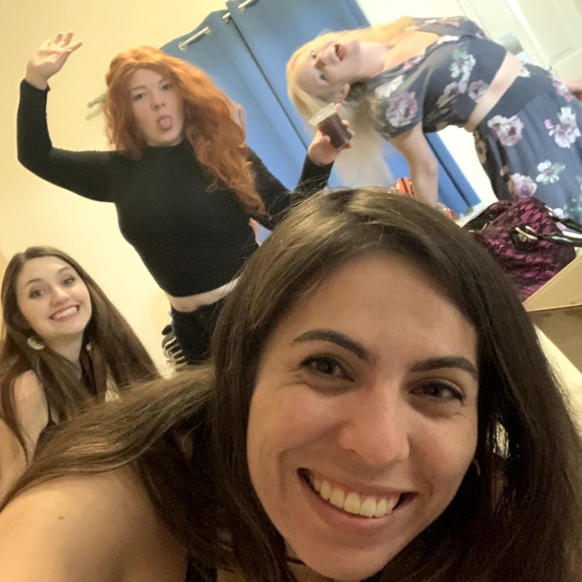 At the hotel! So excited for our Girl's Weekend!