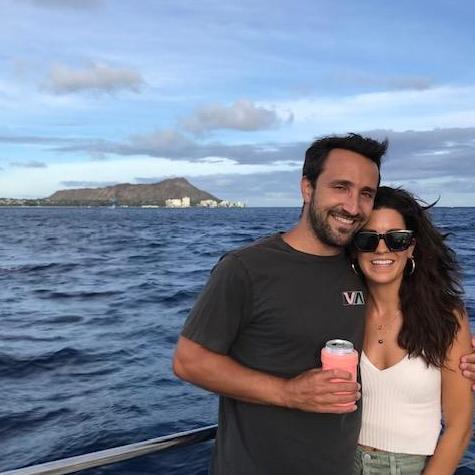 Catamaran off of Waikiki!