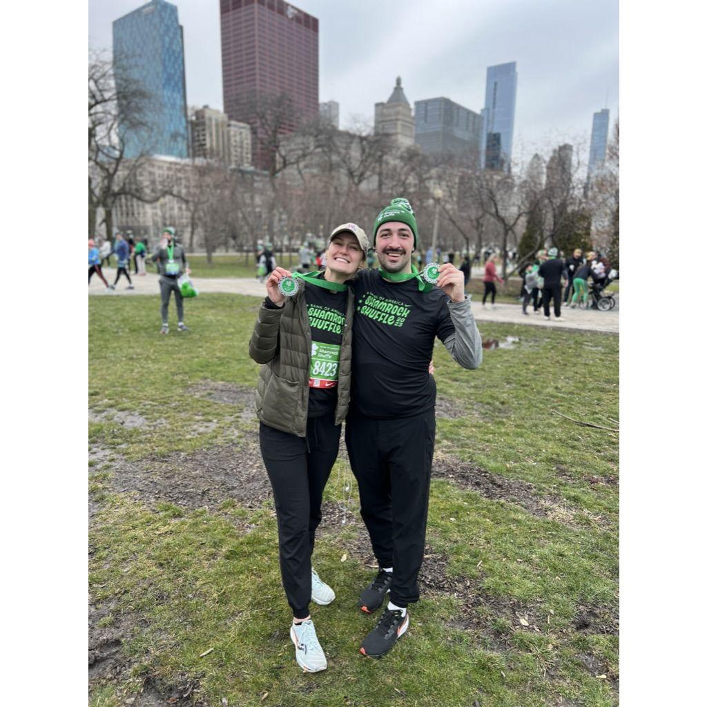 First run together! Shamrock Shuffle 2023