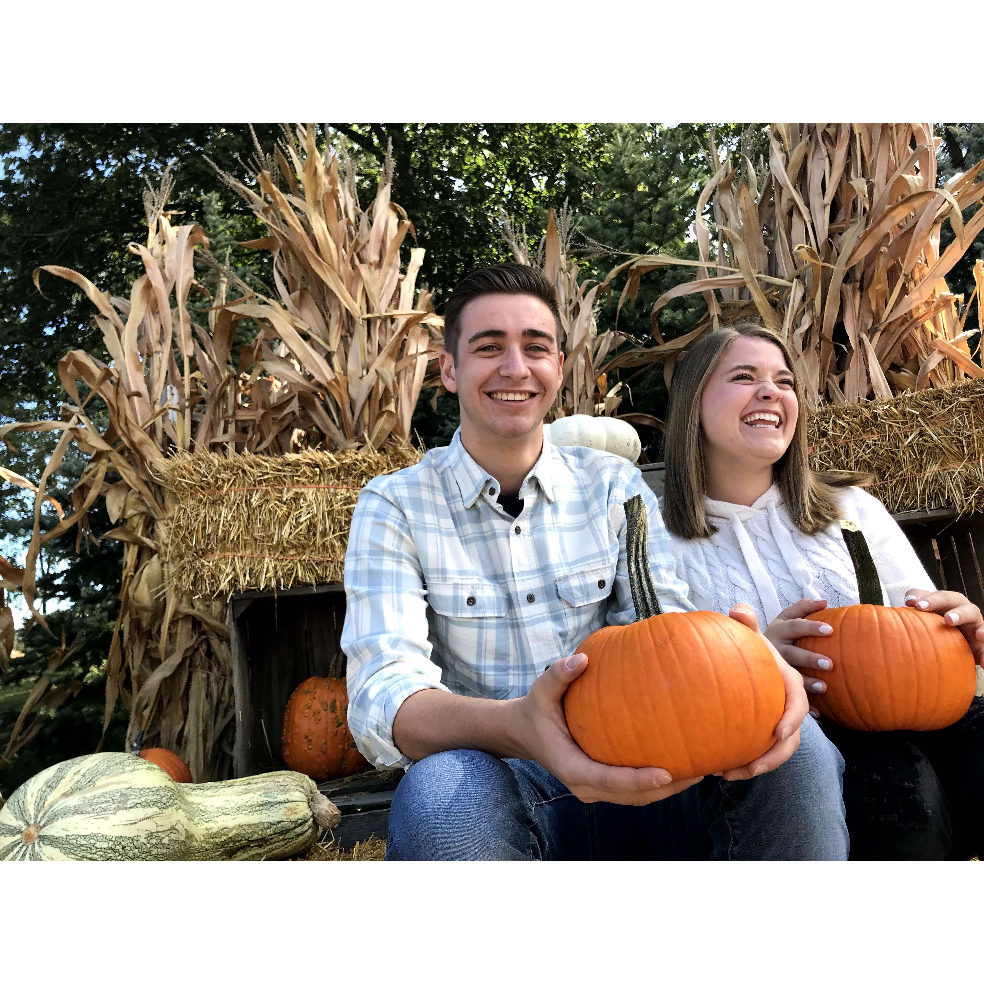 Our first trip to the pumpkin patch!