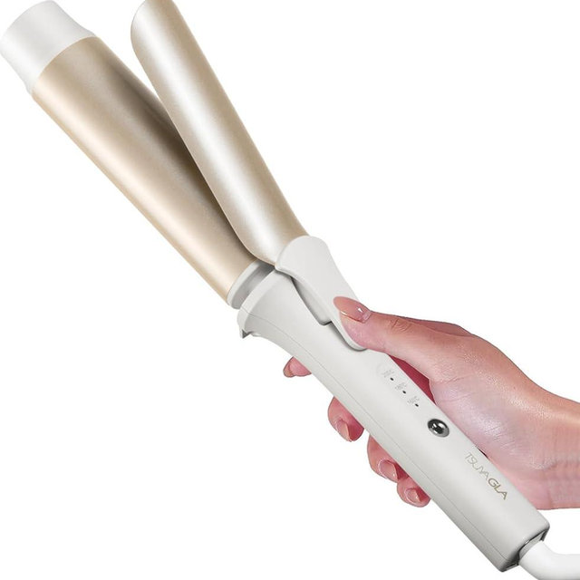 TSUYAGLA Hair Curling Wand, 1.6 Inch Long Barrel Ceramic Curling Iron, Hair Curler with Keratin&Argan Oil Infused, Curling Wand for Long Hair Transform Your Look in Seconds