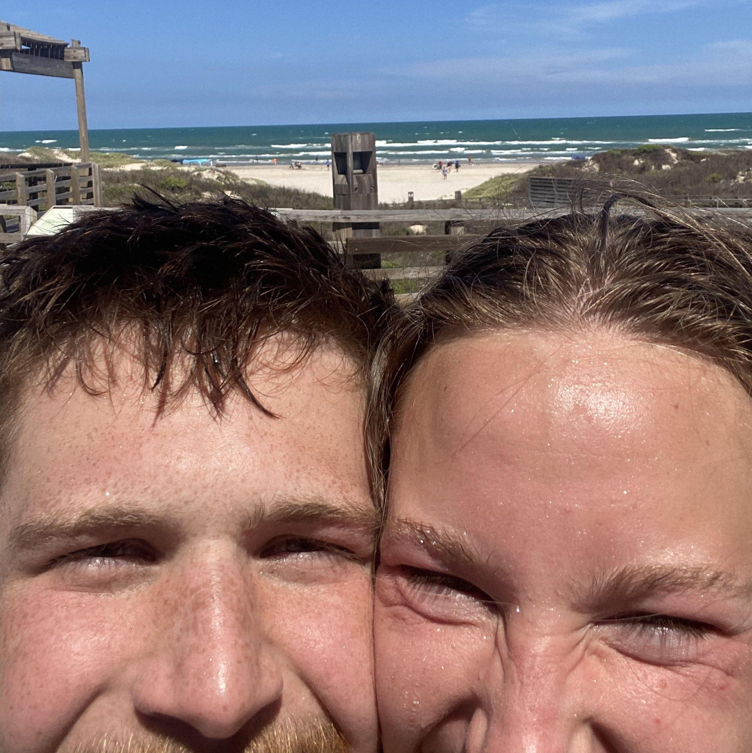 Day trip to the beach for our one-year anniversary