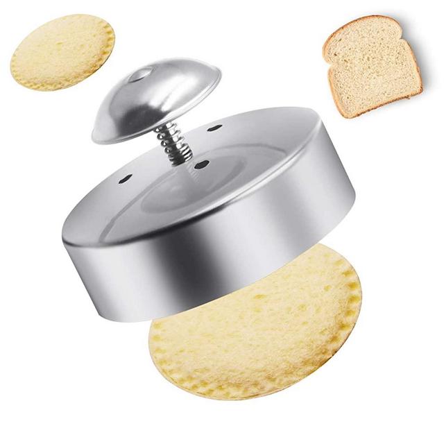 Sandwich Cutter and Sealer for Kids, 3-1/2 Inch Stainless Steel Round Sandwich Cutter, Sandwich Sealer and Decruster, Cut and Seal Sandwich Cutter for Making Sandwiches, Hamburgers, Pie and More