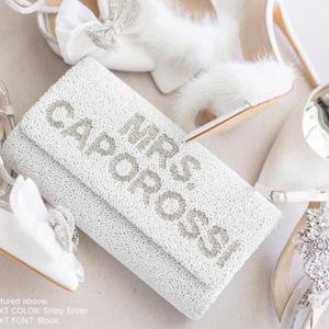 Etsy Personalized Bridal Beaded Clutch