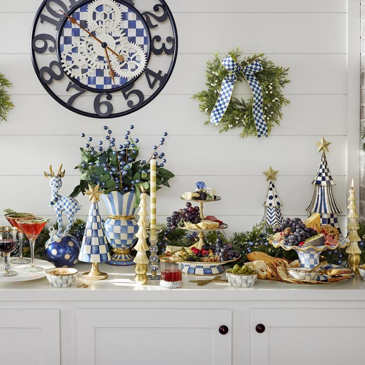 MACKENZIE-CHILDS Aurora ラージケーキスタンド MACKENZIE-CHILDS